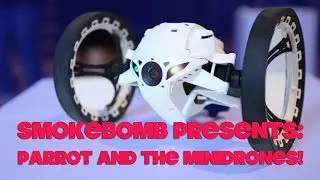 Test Driving The Parrot Jumping Sumo and Rolling Spider MiniDrones | Smokebomb Entertainment