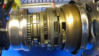 Shimano Inter 7  SG-7C21 shifting:  Internal Assembly. Nabenschaltung 7 Gang schalten