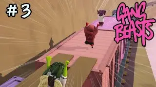【Gang Beasts】伝説の腹筋崩壊ゲーム＃3【ゆっくり実況】