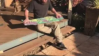 The Happy Skateboarder 80&rsquo;s Style Deck- How to apply griptape to a skateboard in the description⬇️