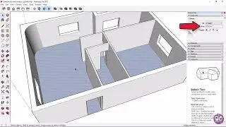 4-4 How to Create Floor and Calculate Area (SketchUp Pro Tutorials)
