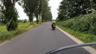 Motor Toertocht Friesland langs IJsselmeer.
