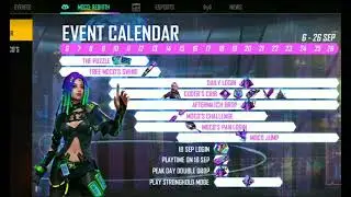ELITE  MOCO  EVENT CALENDAR  DETAIL / FREE FIRE NEW EVENT  ( ELITE & MOCO)