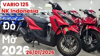 VARIO 125 2026 Đỏ Nhám NK Indonesia + giá bán ngày 26/01. Khải Phạm #vario #125 #2026 #ship #honda 