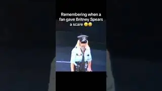 When A Fan Jumped on stage and scared Britney Spears