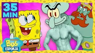 Bob Esponja | ¡30 minutos de las mayores celebridades de Fondo de Bikini! | Bob Esponja en Español