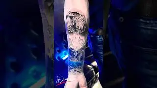 Color Nature Landschaft Adler See Lake Tattoo Dimi Old Dragon Ink