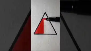How to colour in a triangle 🖍️#shorts #viral #satisfying