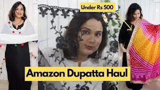 Amazon Dupatta Haul ! Jaipuri , Phulkari & More