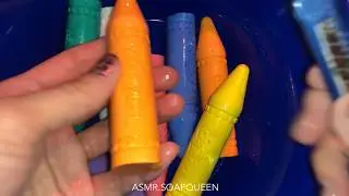 Wet Chalk cutting/crushing/moulding ASMR