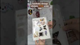 Aesthetic vintage stickers 🤎 under ₹60 comment for link#vintage #art #sticker #affordableproducts