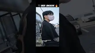 Damn🔥JK with bike🖤🫠#jungkook #jk #bts #kpop #love #bike #cool #youtubeshorts #youtube #yt #travel