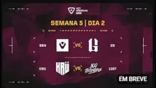 🟢AO VIVO - SEN x 2G | KRU x 100T | VCT Americas 2025 | Semana 5 - Dia 2 (MD3) #live #jogos #valorant