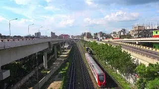 DEMU (Diesel Electric Multiple Unit) Train of Bangladesh Railway in 4K