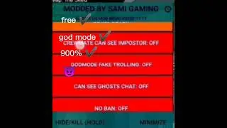among us mod menu 900% download