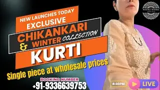 Live Woollen Chikankari Sale|Monika Mishra Creations||#kurti#woollen#winter#suit#modal#mulmul#print
