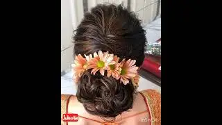 bridal bun hairstyles | indian bridal hairstyle videos | bridal hairstyle #shorts #shortsvideo