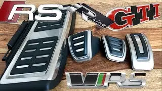 Установка спортивных педалей на VW, Audi, Skoda, Seat