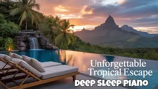 Ultimate Sleep Relaxing Panorama | Peaceful Waterfall & Sunset Nature for Deep Sleep