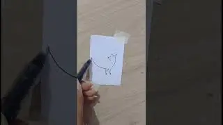 easy one line drawing ✍️ #shorts
