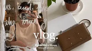 Vlog . 직장인브이로그. 비즈 목걸이 만들기. 메종마르지엘라woc 언박싱. 기념일 호캉스. 월요병은 불치병