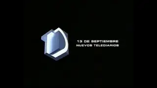 TVE 1 - Autopromoción y fragmentos Telediario con la nueva imagen (13-9-2004)