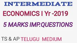 Economics IYr 5marks(inter) imp questions