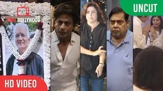 UNCUT - Kundan Shah's Prayer Meeting | Shahrukh Khan, David Dhawan, Farah Khan