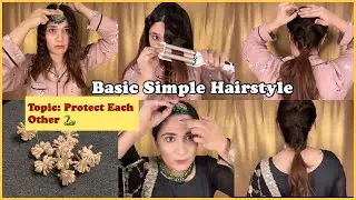 Basic Tiki Hairstyle - Mehndi Hairstyle!!- Topic : Protection With Words 🐍