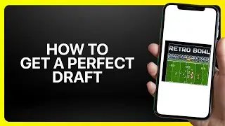 How To Get a Perfect Draft in Retro Bowl (Mobile) Tutorial