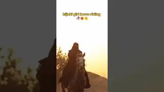 hijabi girl horse riding ❤️&zwj;🔥👏 | #newshorts #status #hijabi #hijabigirl #horseriding #viralvideo