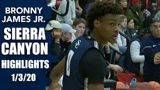 B.J. Boston, Bronny James & Sierra Canyon beat The Patrick School | Prep Highlights
