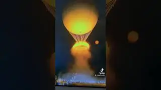 Paris Olympic Torch Lit 🔥 #parisolympics2024 #olympictorch #torch #olympicgames #shorts