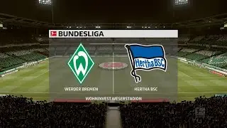 Werder Bremen vs Hertha Berlin | German Bundesliga (19/09/2020) | Fifa 20