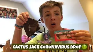 Travis Scott Facemask and Safetouch In Hans review and unboxing!! (CORONAVIRUS DROP)