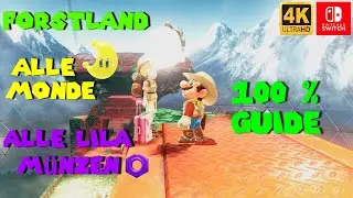 Super Mario Odyssey 100% Guide I Alle 76 Monde 🌛 und 100 lila Münzen im Forstland 🌲 I Robohain [4K]