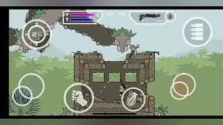 Mini militia sniper mod gameplay with rusty Nick .and he boot me 🤣