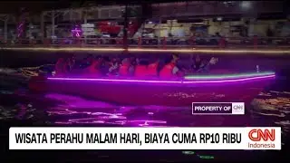 Tamasya Malam Hari di Surabaya! Naik Perahu Sungai Kalimas Cuma Rp10 Ribu