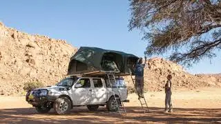 Dachzelt in Namibia