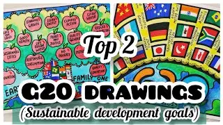 G20 Drawing | G20 Poster | G20 India Logo Drawing | Poster On G20 | One Earth One Family One Future