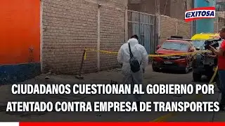 🔴🔵 Ciudadanos cuestionan al Gobierno por atentado contra empresa de transportes 'El Mandarino'