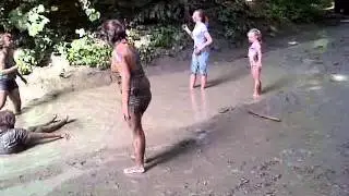 mud wrestling at our spot