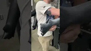 Glove box glove change for Vacuum Atmospheres system.