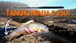 My First Time Using The TANUKI NINJA II 350 ....... Kind Of! | What Ate Part Of This Trouts Tail?!