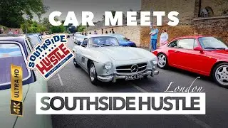 🚗 Walking Tour Southside Hustle | Wimbledon&rsquo;s Friendly Car Meet with Serious Style //4K August🌳