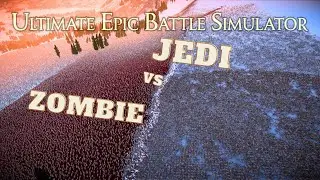 Jedi Vs Zombie | Ultimate Epic Battle Simulator | Snow Battle | Lets Play #jedi #uebs2
