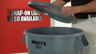 A Rubbermaid Brute Trash Can Brings Brute Strength to Clean up