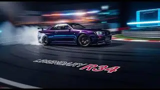 Nissan Skyline R34 GT-R Diecast Midnight Purple Unboxing | Diecast & Scale Modeling