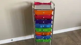 Whitmor 10 Drawer   Rolling Craft Organizer Cart Review