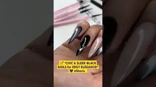 💅 *CHIC & SLEEK BLACK NAILS for EDGY ELEGANCE!* 🖤 #blacknails